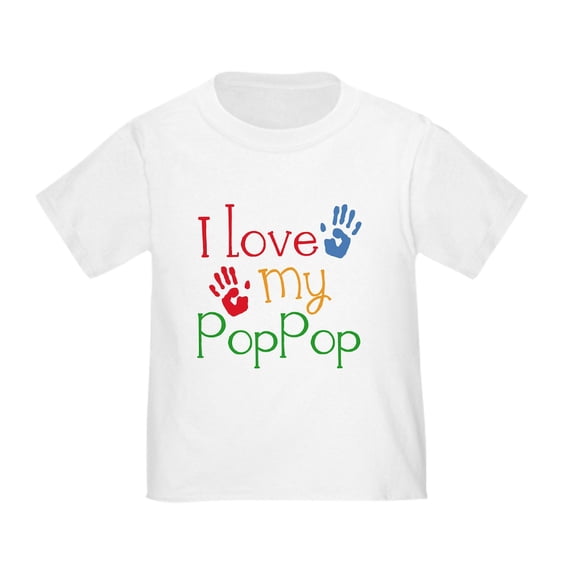 CafePress - I Love Poppop Toddler T Shirt - Cute Toddler T-Shirt, 100% Cotton