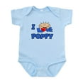 thumbnail image 1 of CafePress - I Love Poppy Blue Baby/Toddler Onesie - Baby Light Bodysuit, Size Newborn - 24 Months, 1 of 4