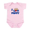 thumbnail image 1 of CafePress - I Love Poppy Blue Baby/Toddler Onesie - Baby Light Bodysuit, Size Newborn - 24 Months, 1 of 4