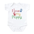 thumbnail image 1 of CafePress - I Love Poppy Infant Bodysuit - Baby Light Bodysuit, Size Newborn - 24 Months, 1 of 4