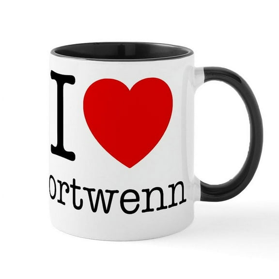 CafePress - I Love Portwenn Mug - 11 oz Ceramic Mug - Novelty Coffee Tea Cup