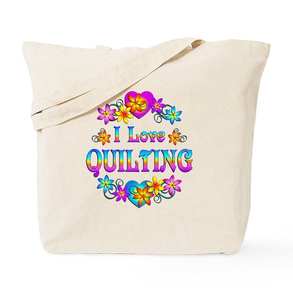 CafePress - I Love Quilting Tote Bag - Unisex Canvas Tote Bag, Beige, 1-Piece