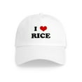 thumbnail image 1 of CafePress - I Love RICE Cap - Adjustable 100% Brushed Unisex Casual Cotton Baseball Cap, Beige, 1, 1 of 2