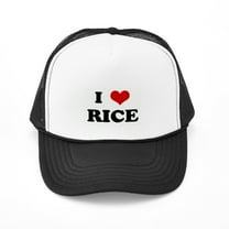 CafePress - I Love RICE - Adjustable Unisex Printed Trucker Hat with Mesh Back