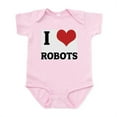 thumbnail image 1 of CafePress - I Love Robots Infant Creeper - Baby Light Bodysuit, Size Newborn - 24 Months, 1 of 4