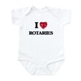 thumbnail image 1 of CafePress - I Love Rotaries Body Suit - Baby Light Bodysuit, Size Newborn - 24 Months, 1 of 4