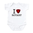 thumbnail image 1 of CafePress - I Love Rotary Body Suit - Baby Light Bodysuit, Size Newborn - 24 Months, 1 of 4