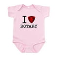 thumbnail image 1 of CafePress - I Love Rotary Body Suit - Baby Light Bodysuit, Size Newborn - 24 Months, 1 of 4
