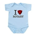 thumbnail image 1 of CafePress - I Love Rotary Body Suit - Baby Light Bodysuit, Size Newborn - 24 Months, 1 of 4