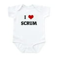 thumbnail image 1 of CafePress - I Love SCRUM Infant Bodysuit - Baby Light Bodysuit, Size Newborn - 24 Months, 1 of 4