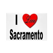 CafePress - I Love Sacramento California - Rectangle Magnet, 2x3 Refrigerator Magnet