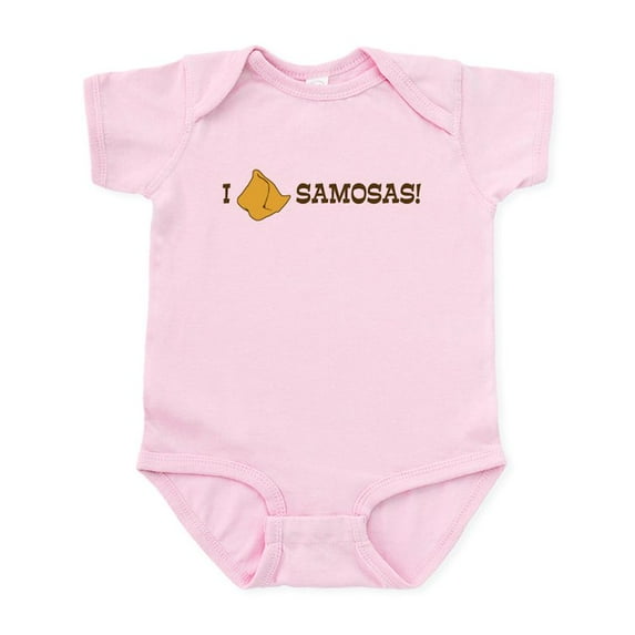 CafePress - I Love Samosas Infant Bodysuit - Baby Light Bodysuit, Size Newborn - 24 Months