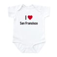 thumbnail image 1 of CafePress - I Love San Francisco Infant Bodysuit - Baby Light Bodysuit, Size Newborn - 24 Months, 1 of 4