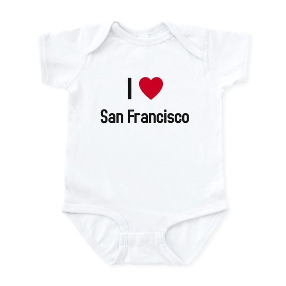 CafePress - I Love San Francisco Infant Bodysuit - Baby Light Bodysuit, Size Newborn - 24 Months