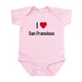 thumbnail image 1 of CafePress - I Love San Francisco Infant Bodysuit - Baby Light Bodysuit, Size Newborn - 24 Months, 1 of 4