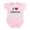 thumbnail image 1 of CafePress - I Love Sasquatch Infant Creeper - Baby Light Bodysuit, Size Newborn - 24 Months, 1 of 4