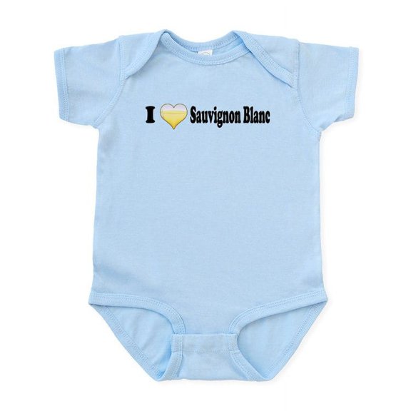 CafePress - I Love Sauvignon Blanc Infant Bodysuit - Baby Light Bodysuit, Size Newborn - 24 Months