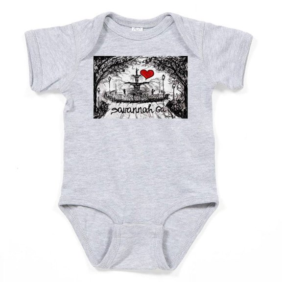 CafePress - I Love Savannah Ga - Cute Infant Bodysuit Baby Romper - Size Newborn - 24 Months