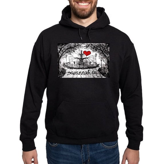 CafePress - I Love Savannah Ga Hoodie (Dark) - Pullover Hoodie, Classic, Comfortable Hooded Sweatshirt