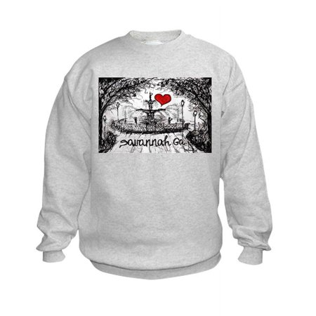 CafePress - I Love Savannah Ga Kids Sweatshirt - Kids Sweatshirt, Youth Crew Neck Sweatshirt