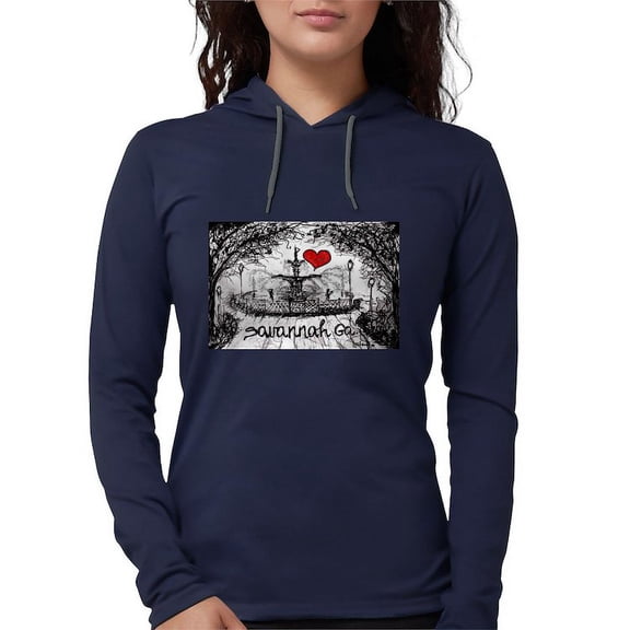 CafePress - I Love Savannah Ga Long Sleeve T Shirt - Womens Hooded Shirt