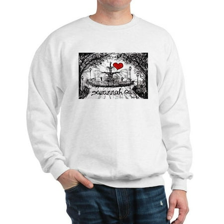 CafePress - I Love Savannah Ga Sweatshirt - Crew Neck Sweatshirt