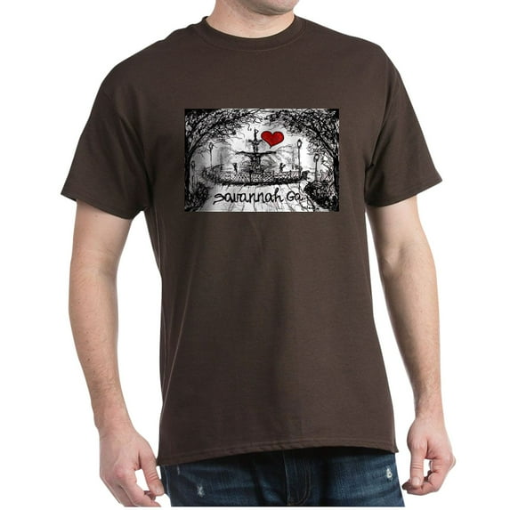 CafePress - I Love Savannah Ga T Shirt - Men's Classic Graphic Cotton T-Shirt