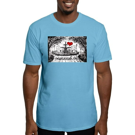 CafePress - I Love Savannah Ga T Shirt - Fitted T-Shirt, Vintage Fit Soft Cotton Tee