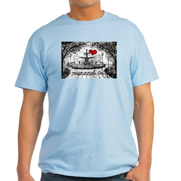 CafePress - I Love Savannah Ga T Shirt - Men's Classic Graphic T-Shirt