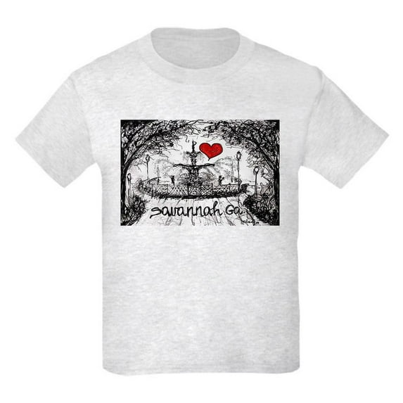 CafePress - I Love Savannah Ga T Shirt - Light T-Shirt Kids XS-XL