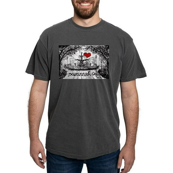 CafePress - I Love Savannah Ga T Shirt - Mens Comfort Colors Shirt