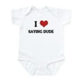 thumbnail image 1 of CafePress - I Love Saying Dude Infant Creeper - Baby Light Bodysuit, Size Newborn - 24 Months, 1 of 4