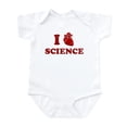 thumbnail image 1 of CafePress - I Love Science Infant Bodysuit - Baby Light Bodysuit, Size Newborn - 24 Months, 1 of 4