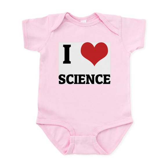 CafePress - I Love Science Infant Creeper - Baby Light Bodysuit, Size Newborn - 24 Months