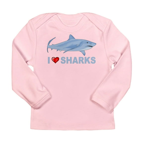 CafePress - I Love Sharks Long Sleeve Infant T Shirt - Long Sleeve Infant T-Shirt