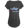 thumbnail image 1 of CafePress - I Love Sharks Maternity Dark T Shirt - Maternity Dark T-Shirt, 1 of 3