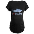 thumbnail image 1 of CafePress - I Love Sharks Maternity Dark T Shirt - Maternity Dark T-Shirt, 1 of 3