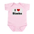 thumbnail image 1 of CafePress - I Love Simba Infant Bodysuit - Baby Light Bodysuit, Size Newborn - 24 Months, 1 of 4