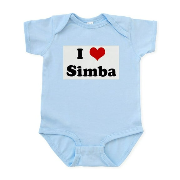 CafePress - I Love Simba Infant Bodysuit - Baby Light Bodysuit, Size Newborn - 24 Months