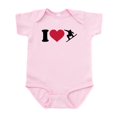 thumbnail image 1 of CafePress - I Love Snowboarding Infant Bodysuit - Baby Light Bodysuit, Size Newborn - 24 Months, 1 of 4