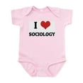 thumbnail image 1 of CafePress - I Love Sociology Infant Creeper - Baby Light Bodysuit, Size Newborn - 24 Months, 1 of 4