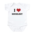 thumbnail image 1 of CafePress - I Love Sociology Infant Creeper - Baby Light Bodysuit, Size Newborn - 24 Months, 1 of 4