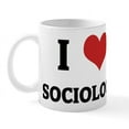 thumbnail image 1 of CafePress - I Love Sociology Mug - 11 oz Ceramic Mug - Novelty Coffee Tea Cup, 1 of 6