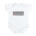 thumbnail image 1 of CafePress - I Love Spreadsheets Body Suit - Baby Light Bodysuit, Size Newborn - 24 Months, 1 of 4