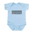 thumbnail image 1 of CafePress - I Love Spreadsheets Body Suit - Baby Light Bodysuit, Size Newborn - 24 Months, 1 of 4