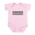 thumbnail image 1 of CafePress - I Love Spreadsheets Body Suit - Baby Light Bodysuit, Size Newborn - 24 Months, 1 of 4