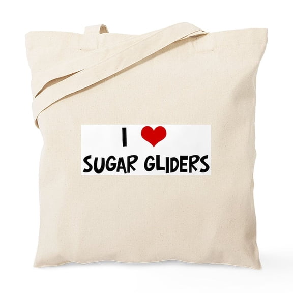 CafePress - I Love Sugar Gliders Tote Bag - Unisex Canvas Tote Bag, Beige, 1-Piece
