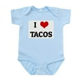 thumbnail image 1 of CafePress - I Love TACOS Infant Bodysuit - Baby Light Bodysuit, Size Newborn - 24 Months, 1 of 4