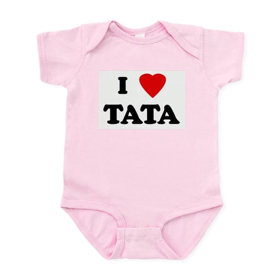 CafePress - I Love TATA Infant Bodysuit - Baby Light Bodysuit, Size Newborn - 24 Months