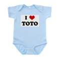 thumbnail image 1 of CafePress - I Love TOTO Infant Bodysuit - Baby Light Bodysuit, Size Newborn - 24 Months, 1 of 4